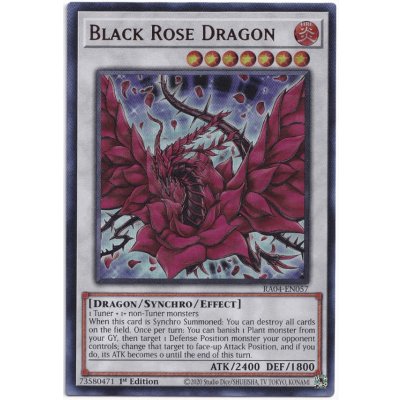 画像1: ブラック・ローズ・ドラゴン スーパーレア 【RA04-EN057】