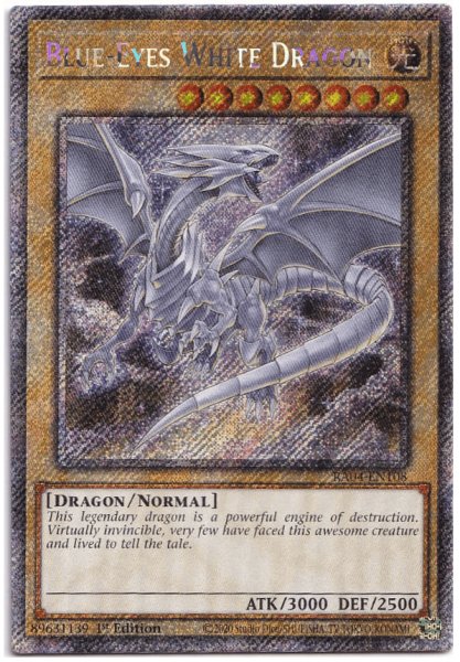 画像1: 青眼の白龍 プラチナシークレットレア 【RA04-EN108】 (1)