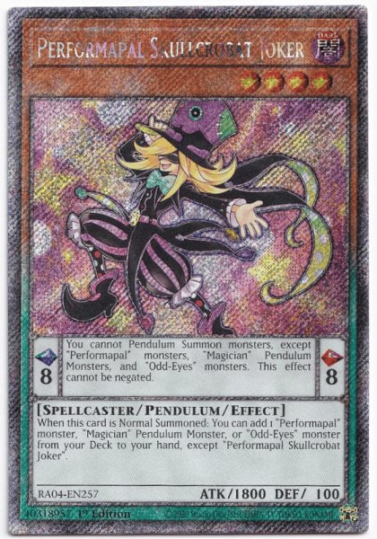 画像1: EMドクロバット・ジョーカー プラチナシークレットレア 【RA04-EN257】 (1)