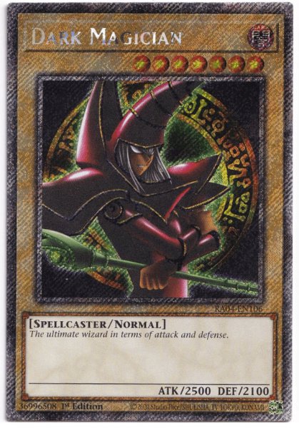 画像1: ブラック・マジシャン プラチナシークレットレア 【RA04-EN106】 (1)